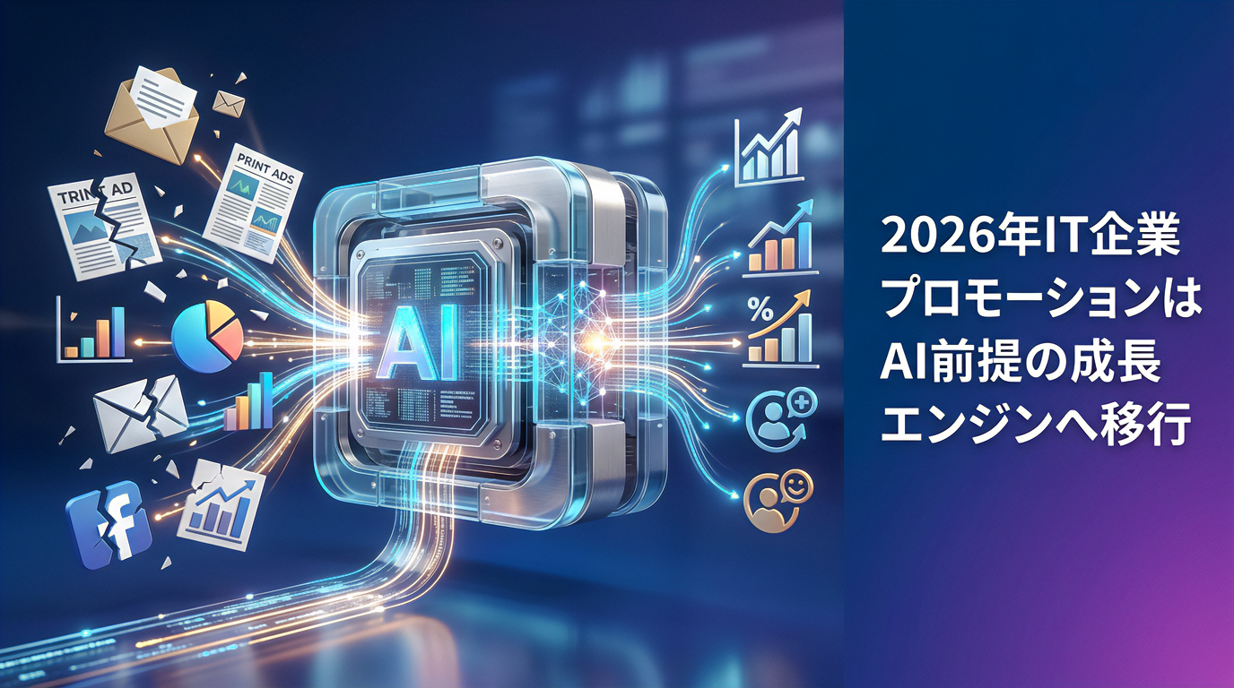 2026年IT企業プロモーションはAI前提の成長エンジンへ移行