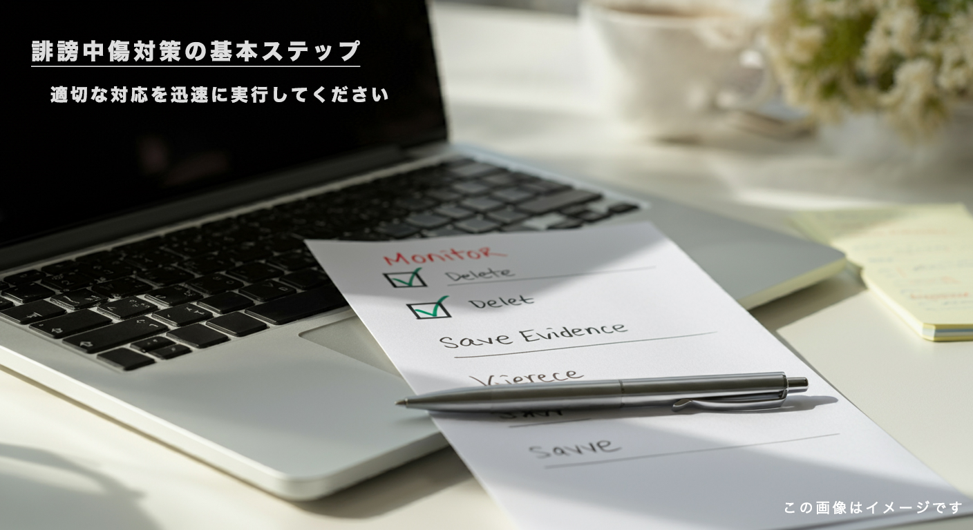 誹謗中傷対策の基本ステップ