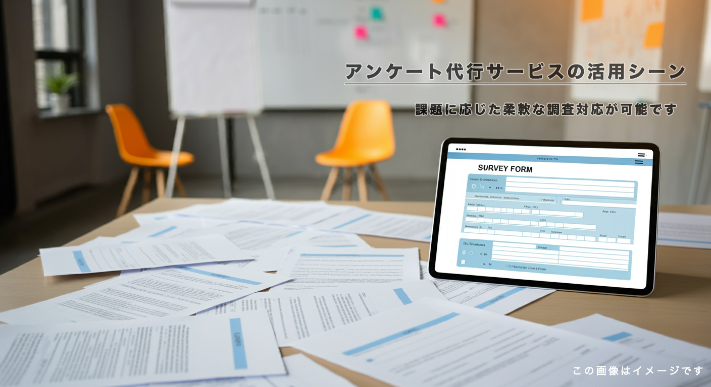 アンケート代行サービスの活用シーン
