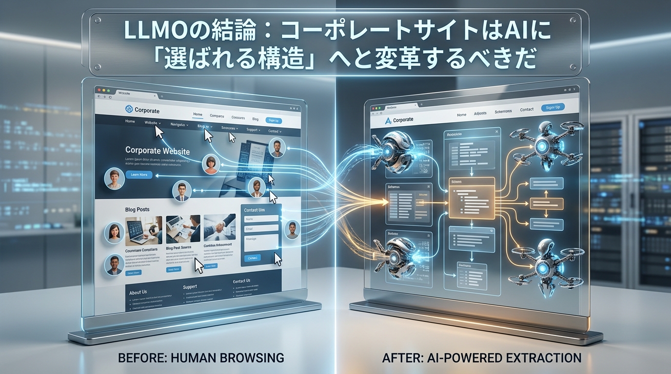 LLMOが示す結論：企業サイトはAIに選ばれる構造へ転換