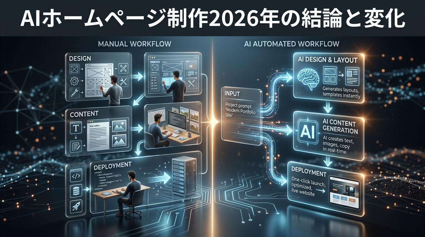 AIホームページ制作2026年の結論と変化