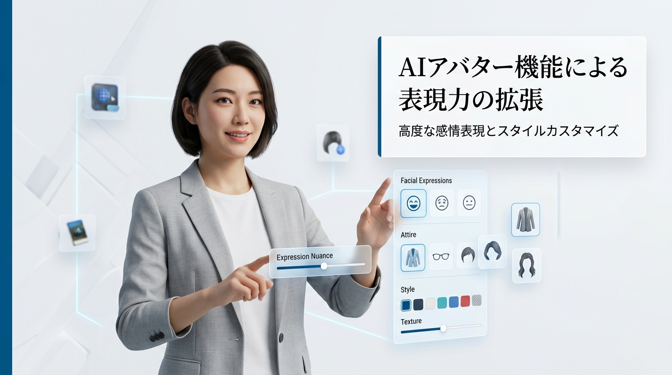 AIアバター機能による表現力の拡張