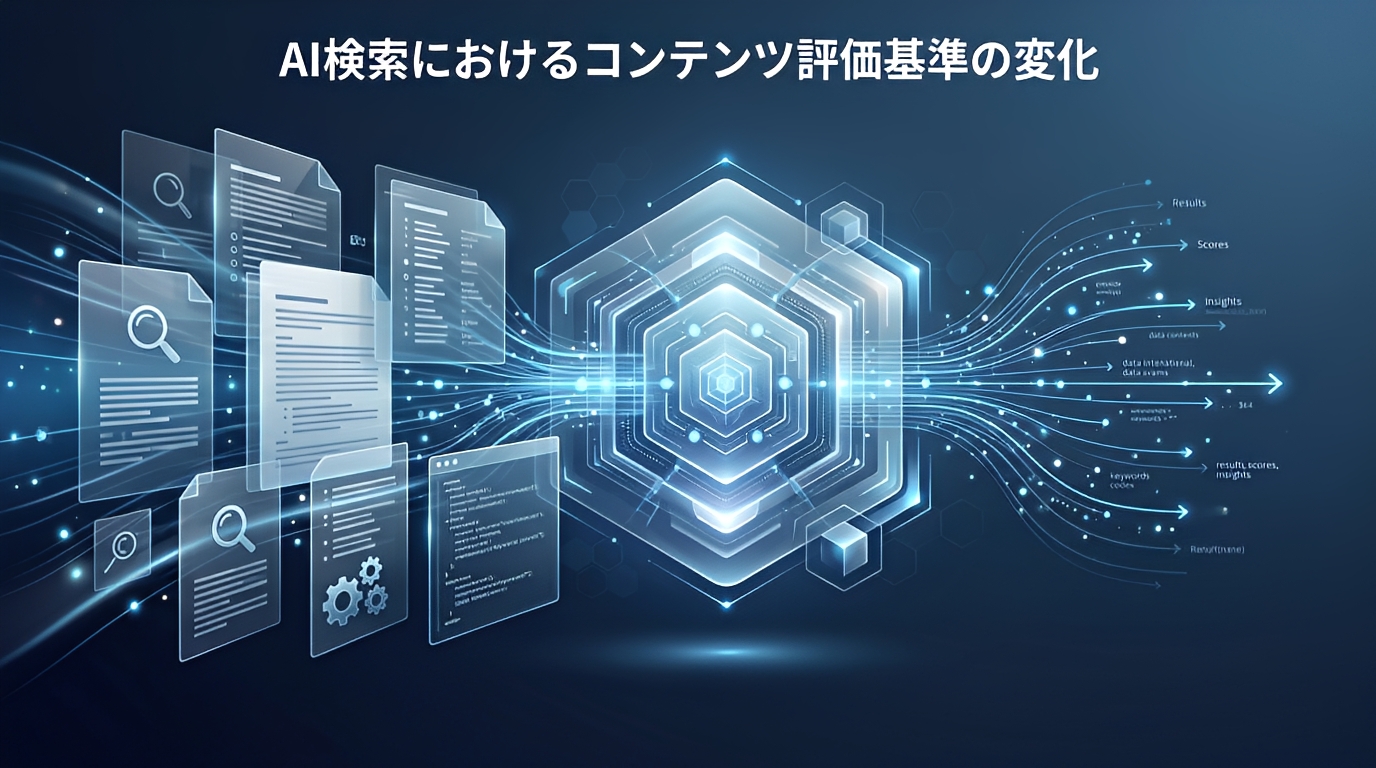 AI検索におけるコンテンツ評価基準の変化