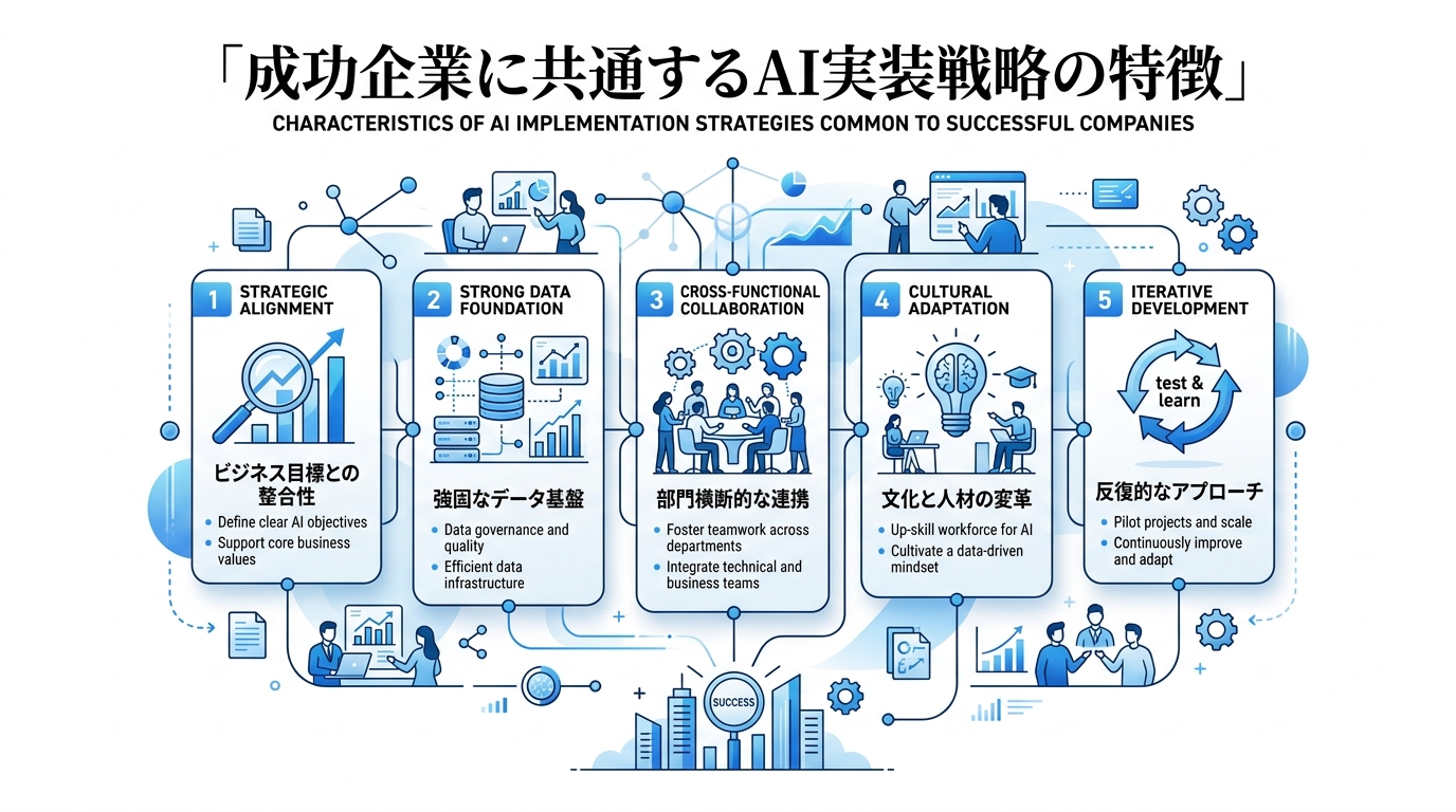 成功企業に共通するAI導入戦略の特徴