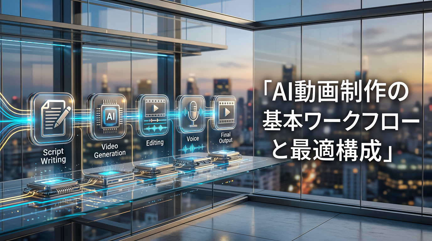 AI動画制作の基本ワークフローと最適構成
