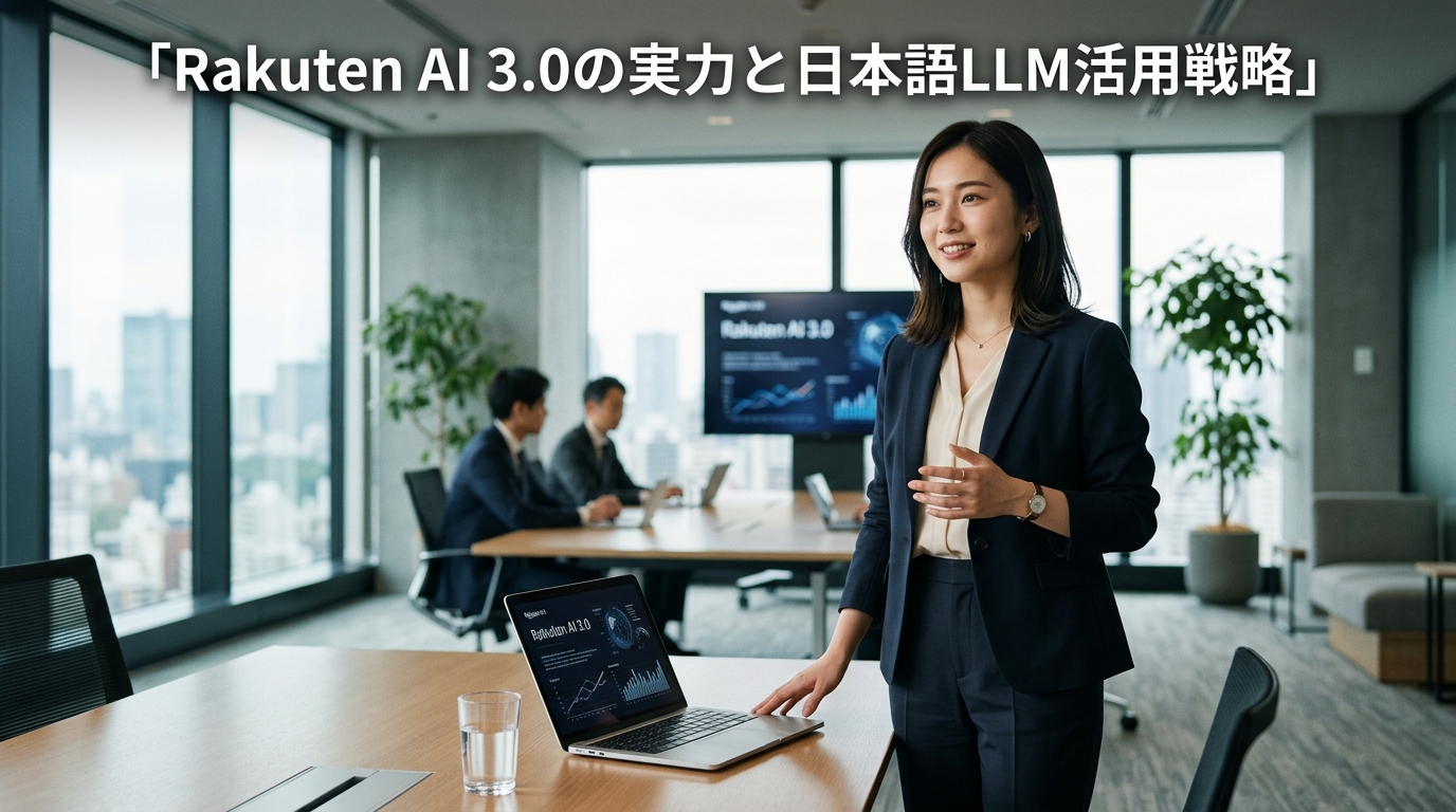 Rakuten AI 3.0の実力と日本語LLM活用戦略