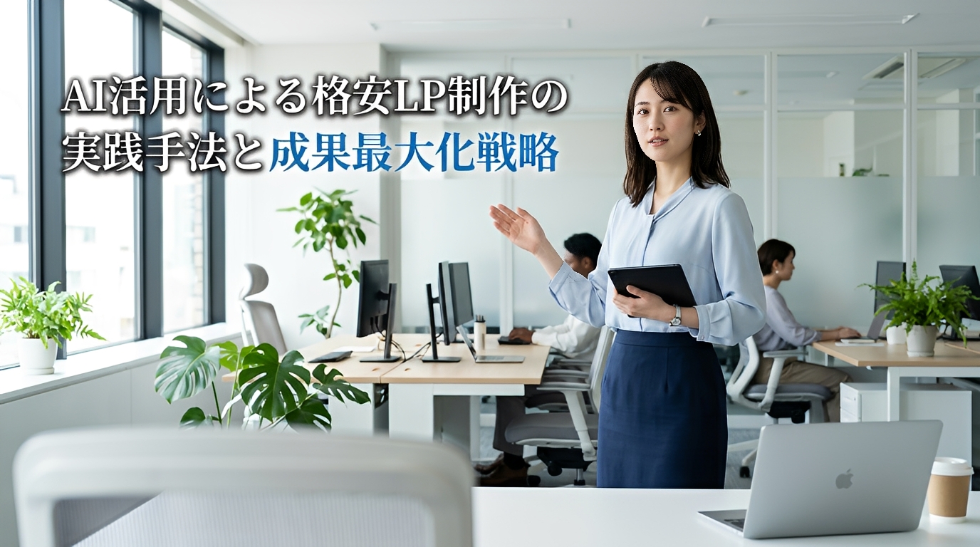 AI活用による格安LP制作の実践手法と成果最大化戦略