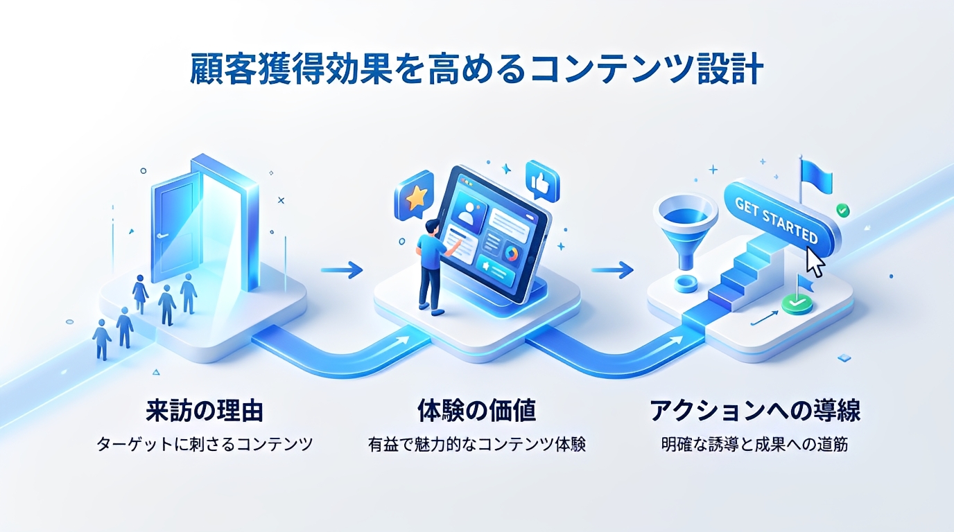 集客効果を高めるコンテンツ設計