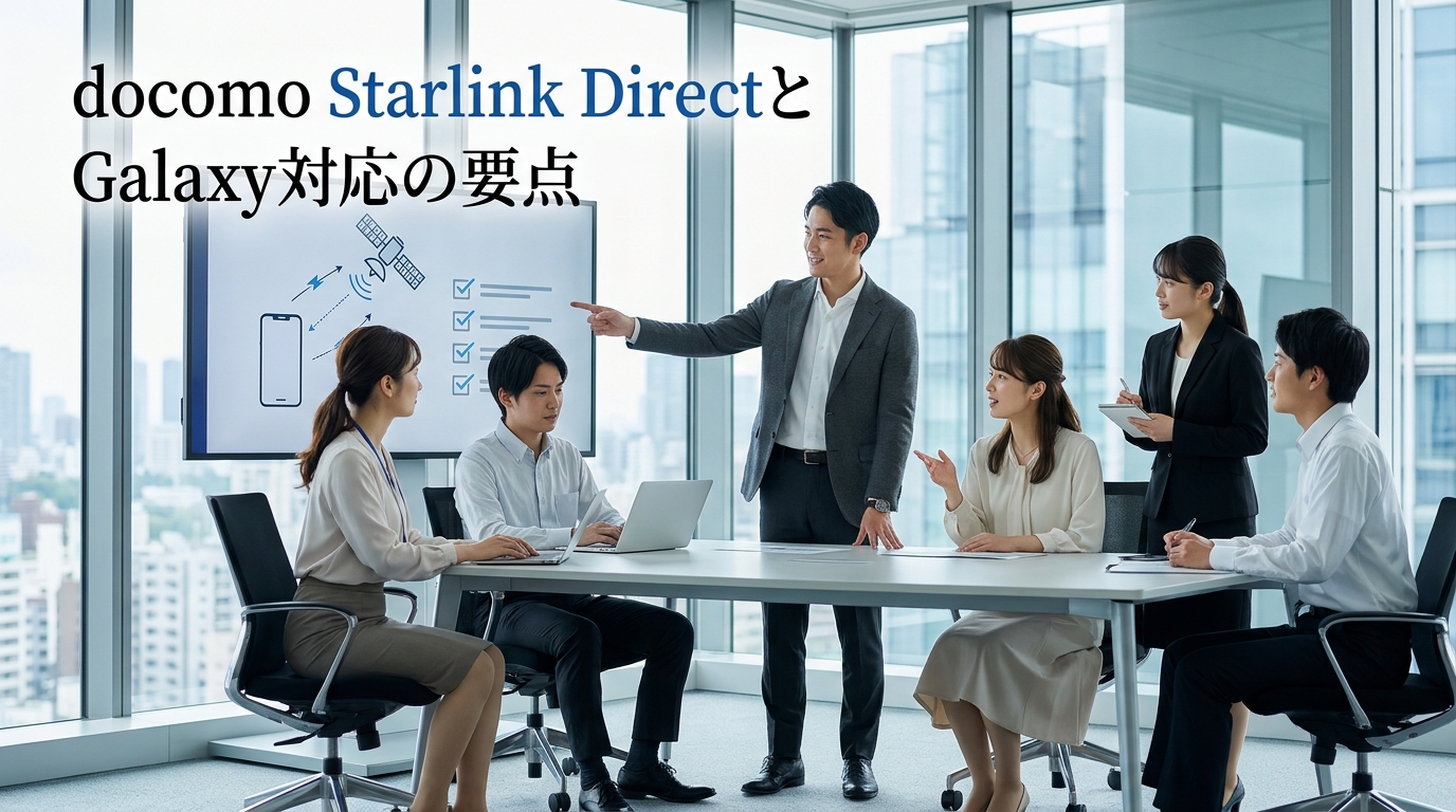 docomo Starlink DirectとGalaxy対応の要点