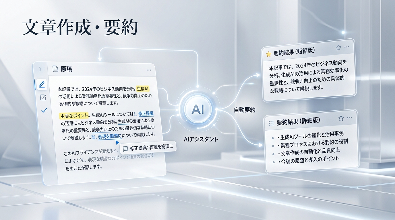 文章作成・要約
