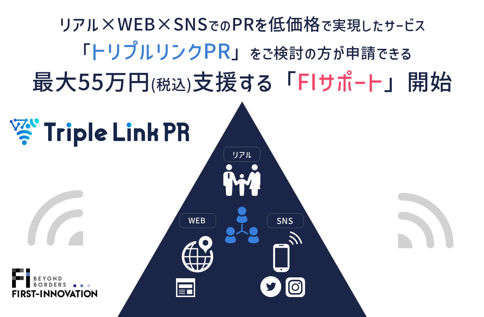 イベント・キャンペーンの費用 “最大55万円”を支援する「FIサポート」を開始