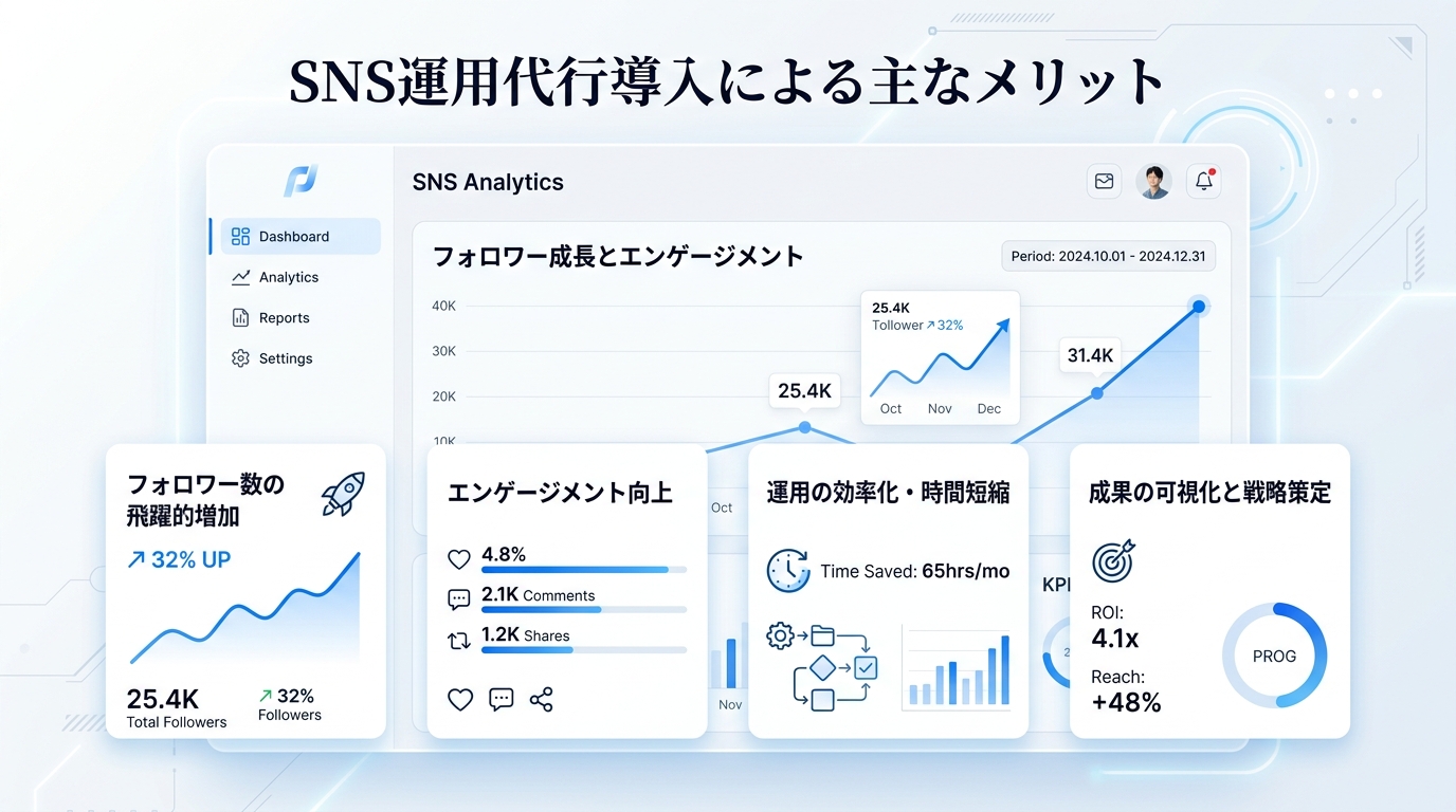 SNS運用代行の導入による主要メリット