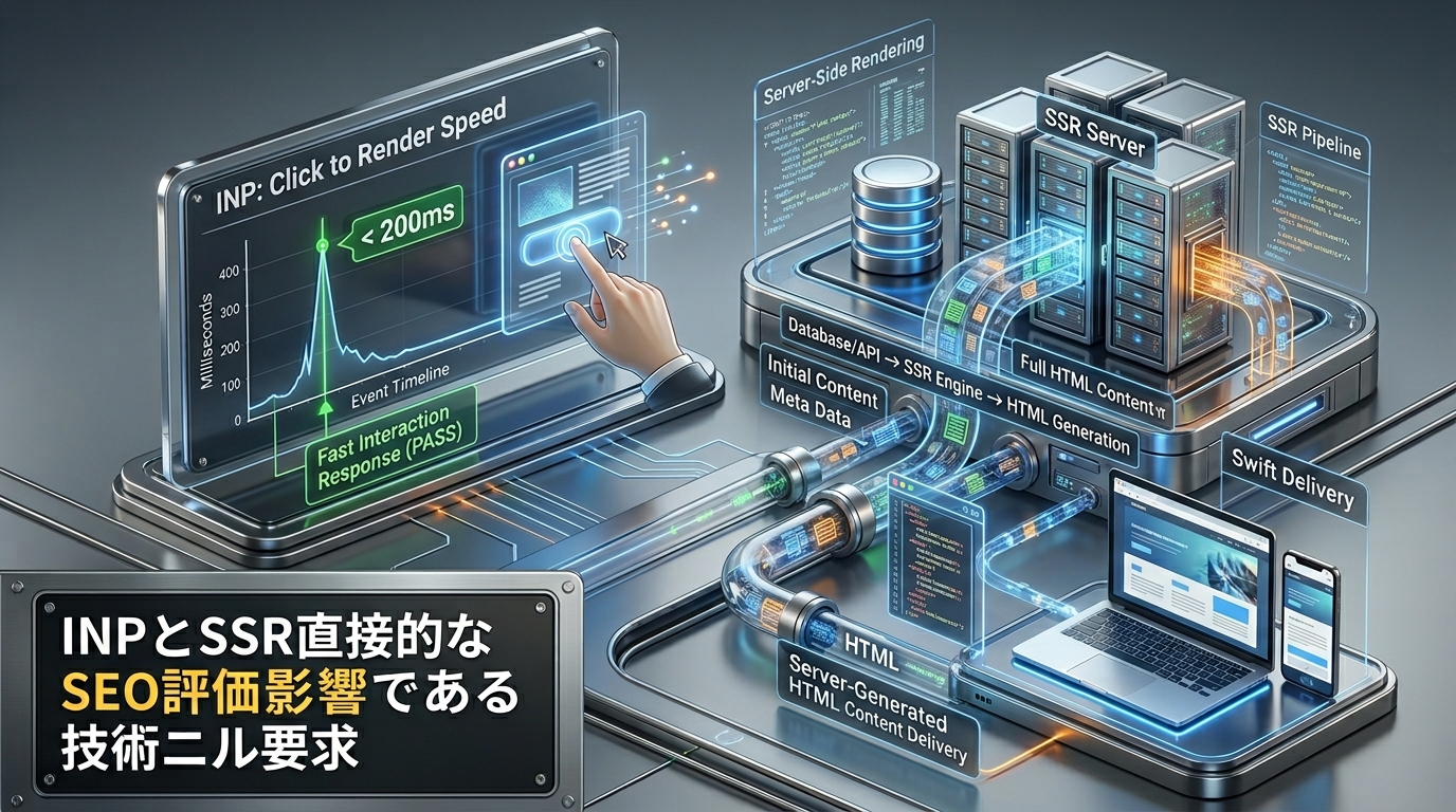 INPとSSRがSEO評価に直結する技術要件
