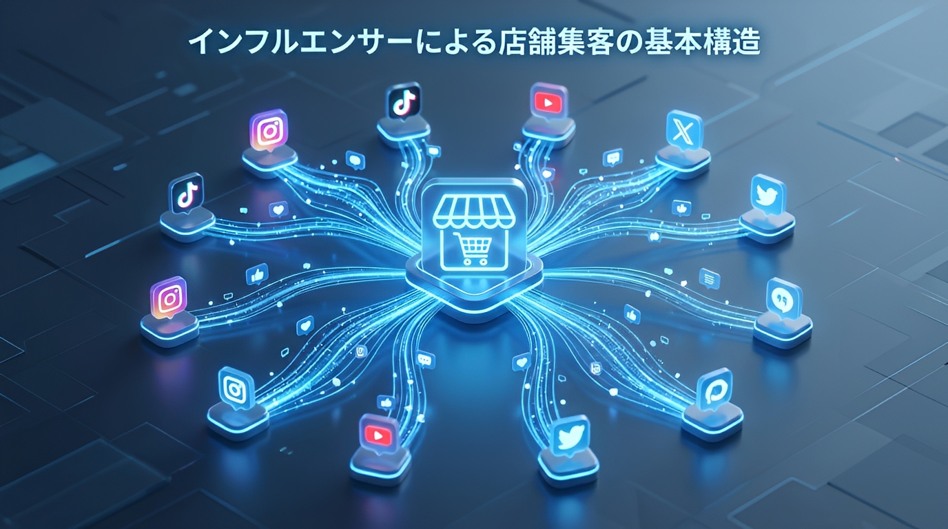 インフルエンサー店舗集客の基本構造
