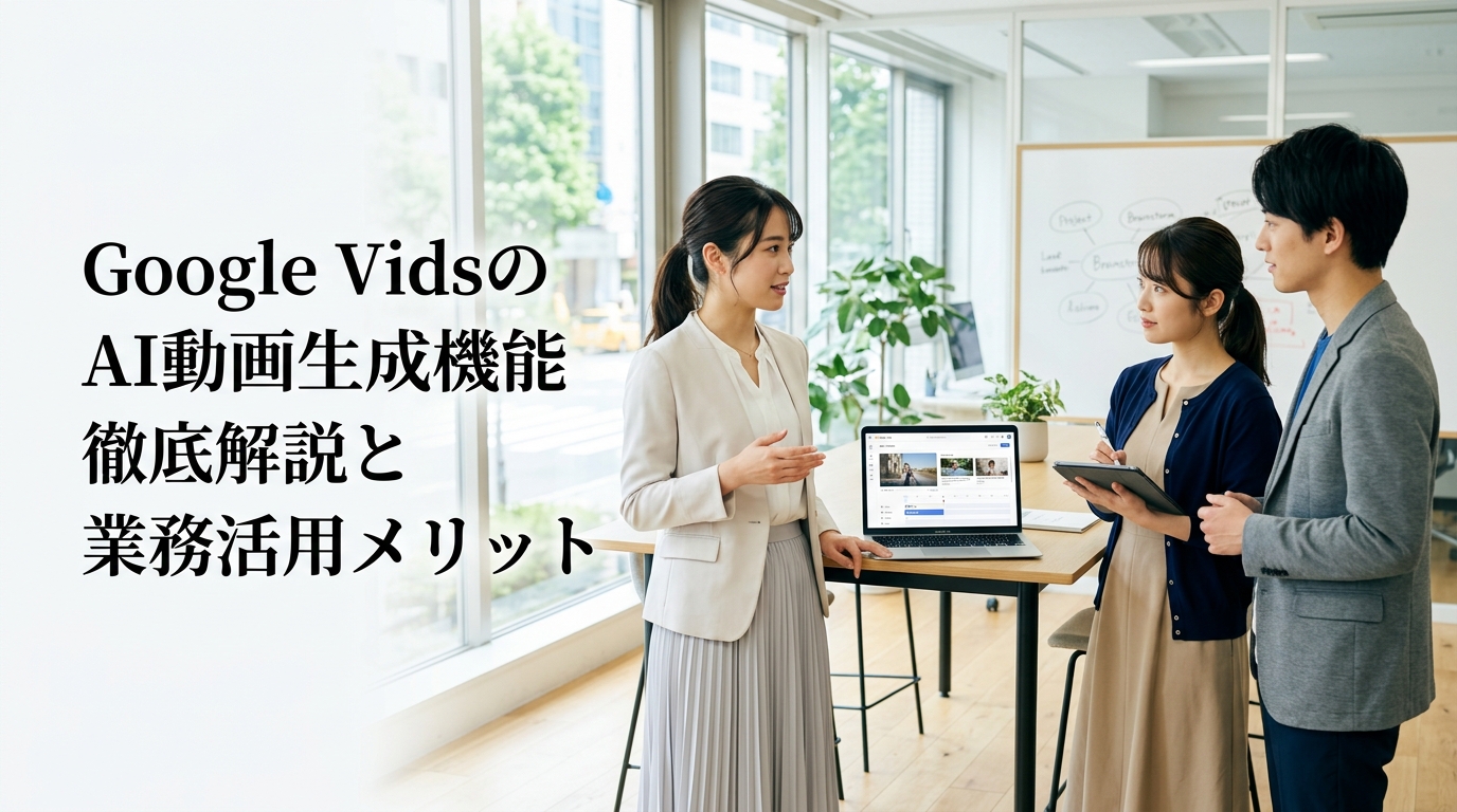 Google VidsのAI動画生成機能徹底解説と業務活用メリット