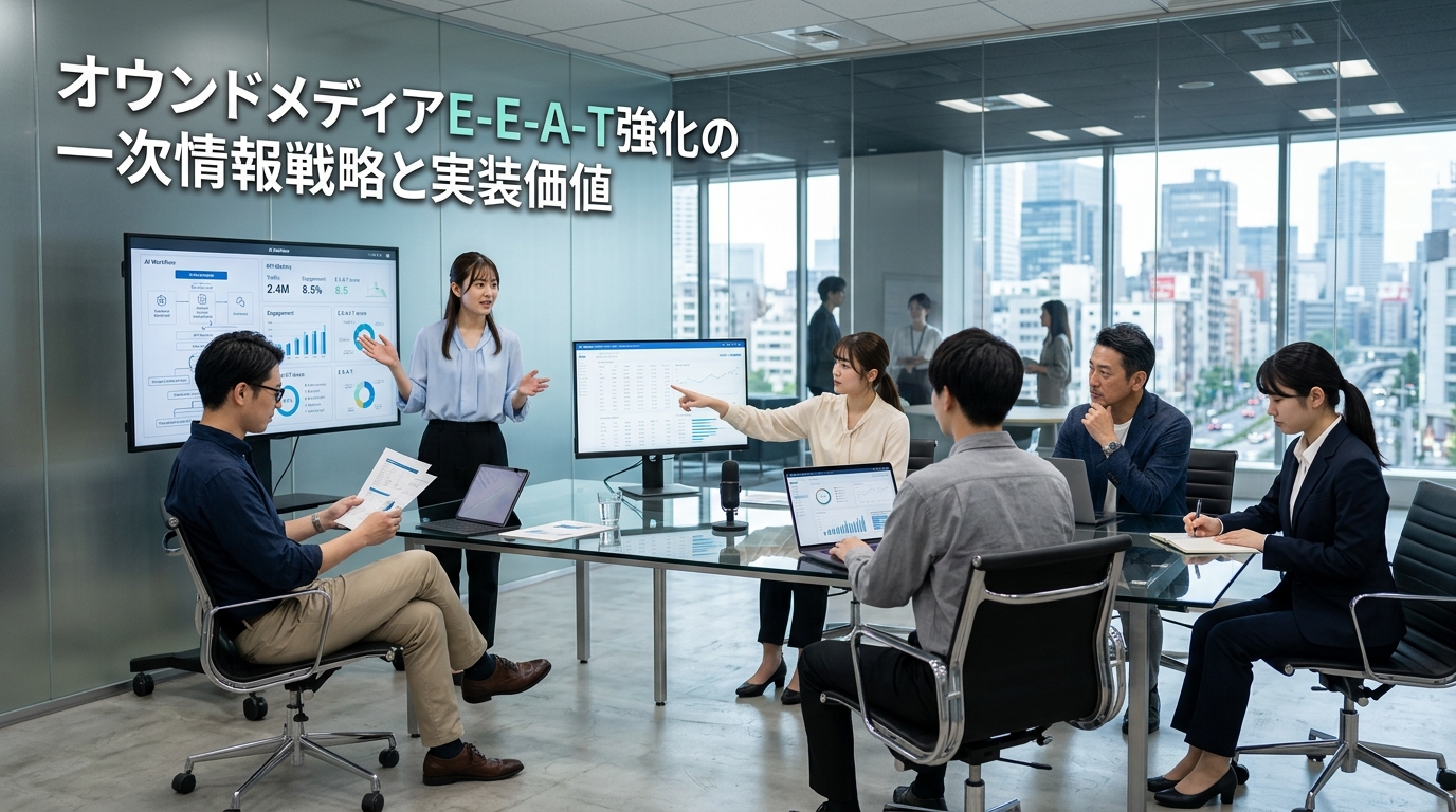 オウンドメディアE-E-A-T強化の一次情報戦略と実装価値