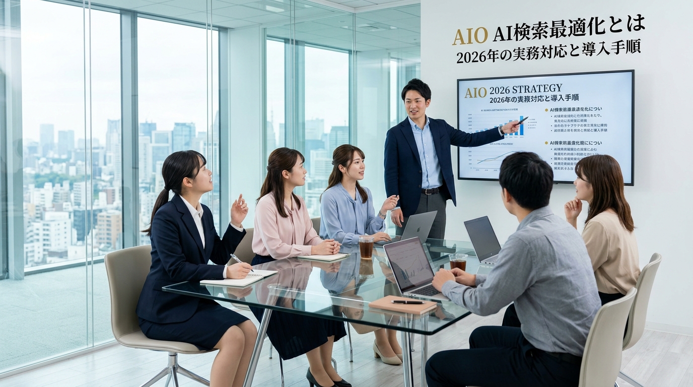 AIO AI検索最適化とは 2026年の実務対応と導入手順