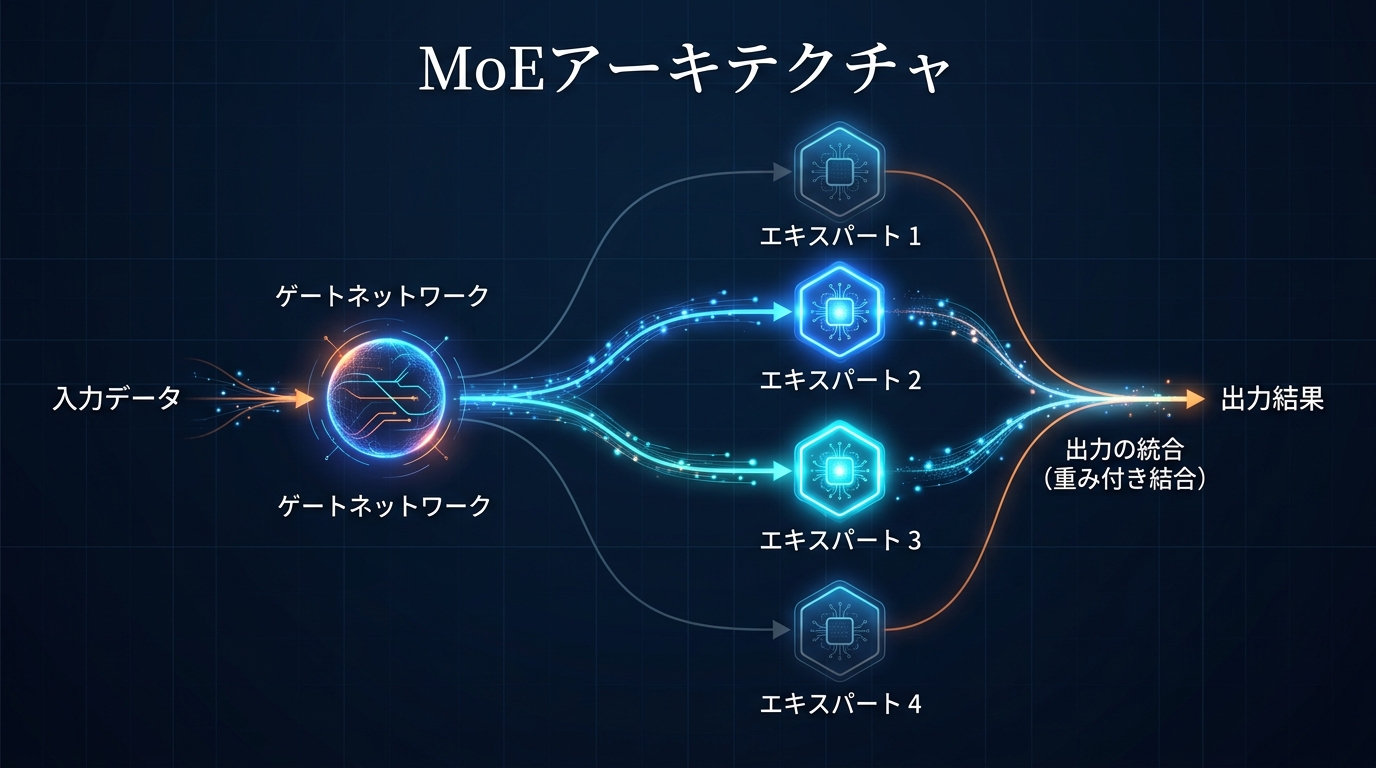 約7,000億パラメータMoE構成の技術的特徴