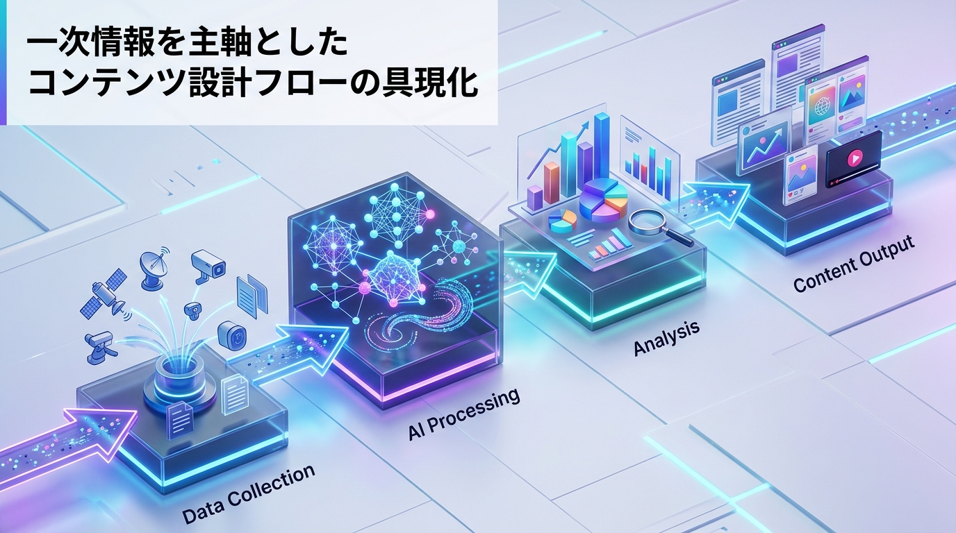 一次情報を軸にしたコンテンツ設計フローの具体化