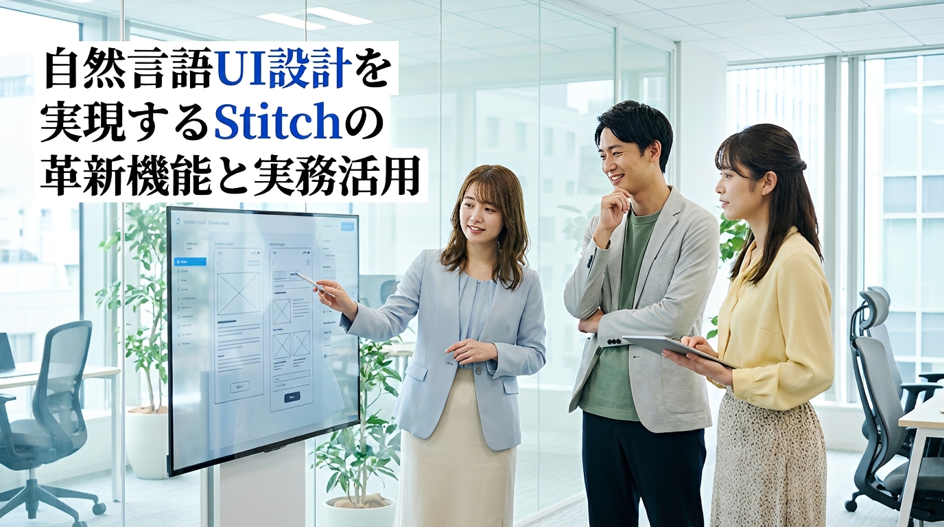 自然言語UI設計を実現する「Stitch」の革新機能と実務活用