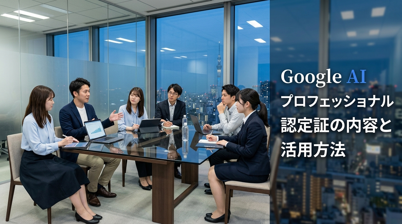 Google AIプロフェッショナル認定証の内容と活用方法
