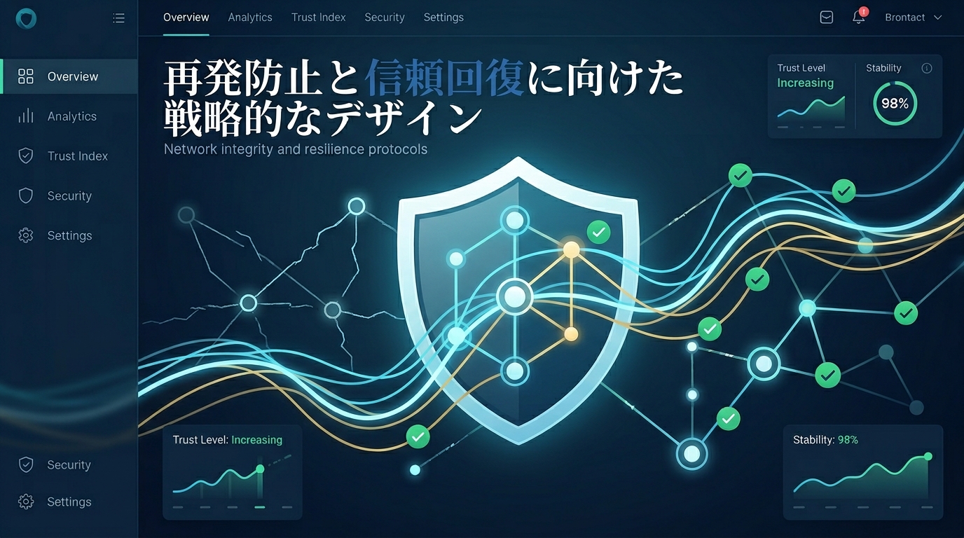 再発防止と信頼回復の戦略設計