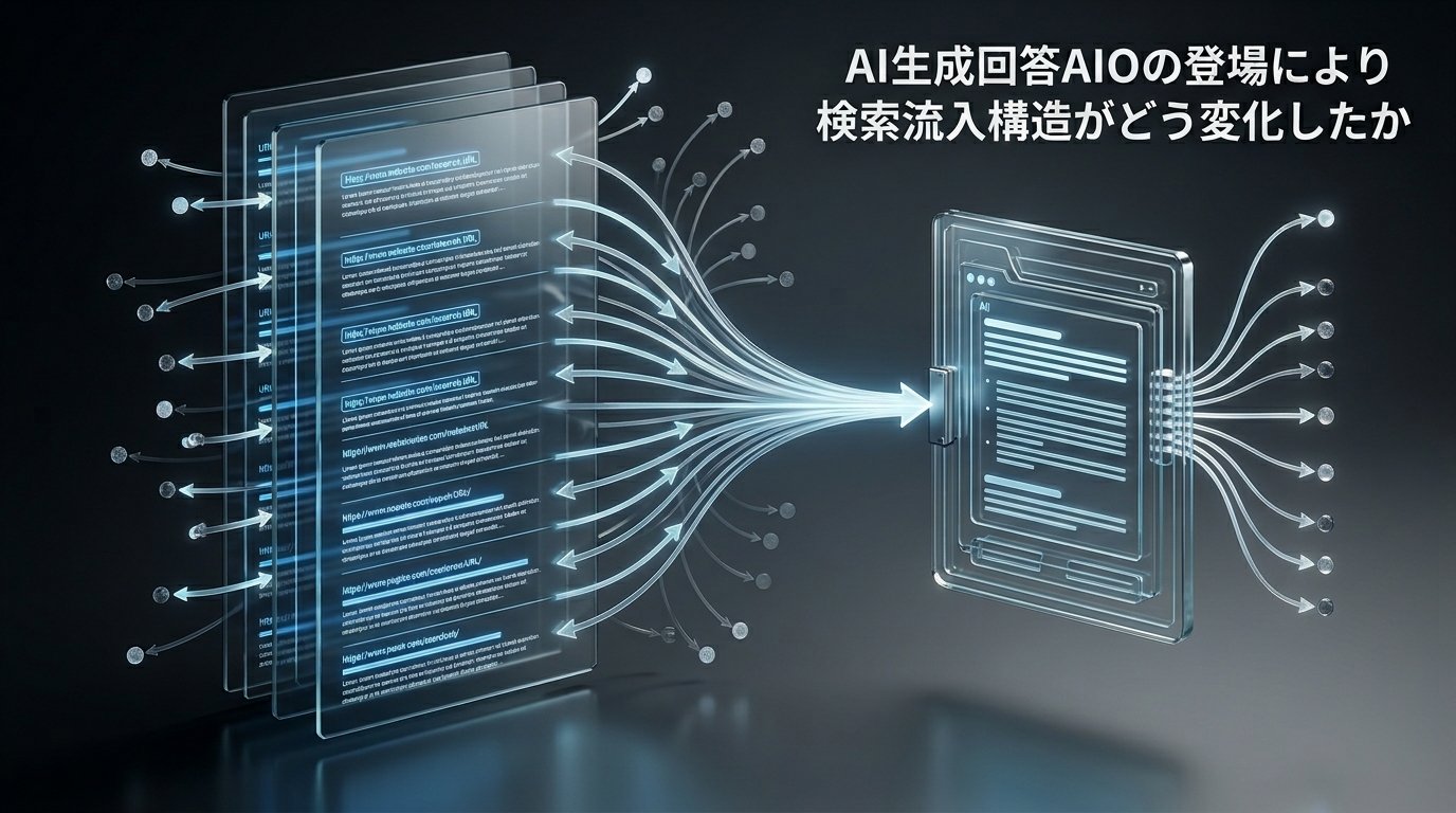 AI生成回答AIOの登場により検索流入構造がどう変化したか