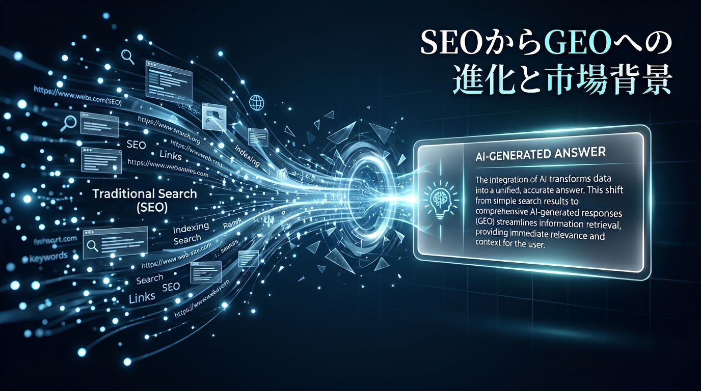 SEOからGEOへの進化と市場背景