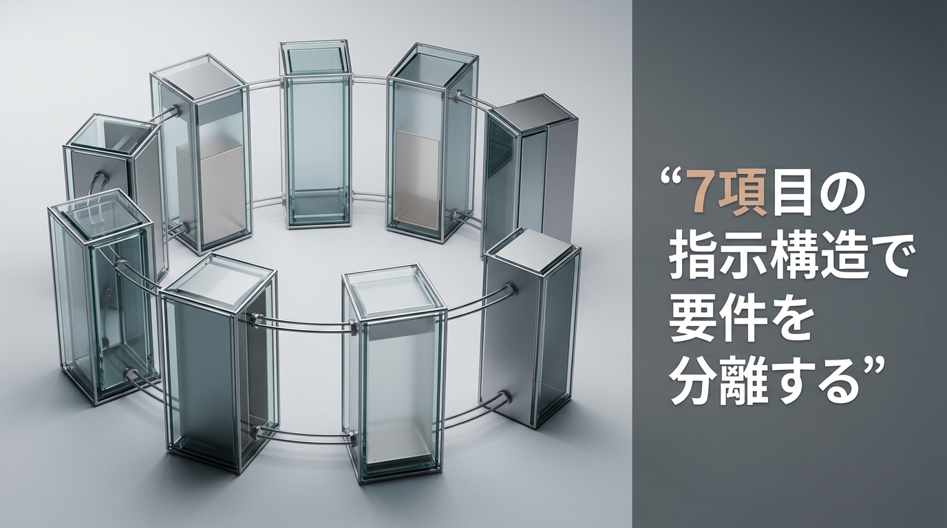 7項目の指示構造で要件を分離する