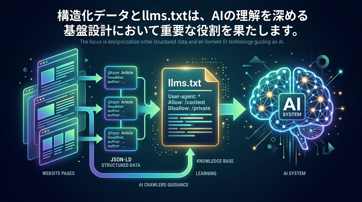 構造化データとllms.txtが担うAI理解の基盤設計