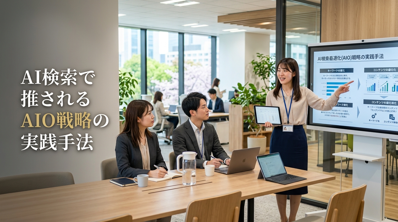 AI検索で推されるAIO戦略の実践手法