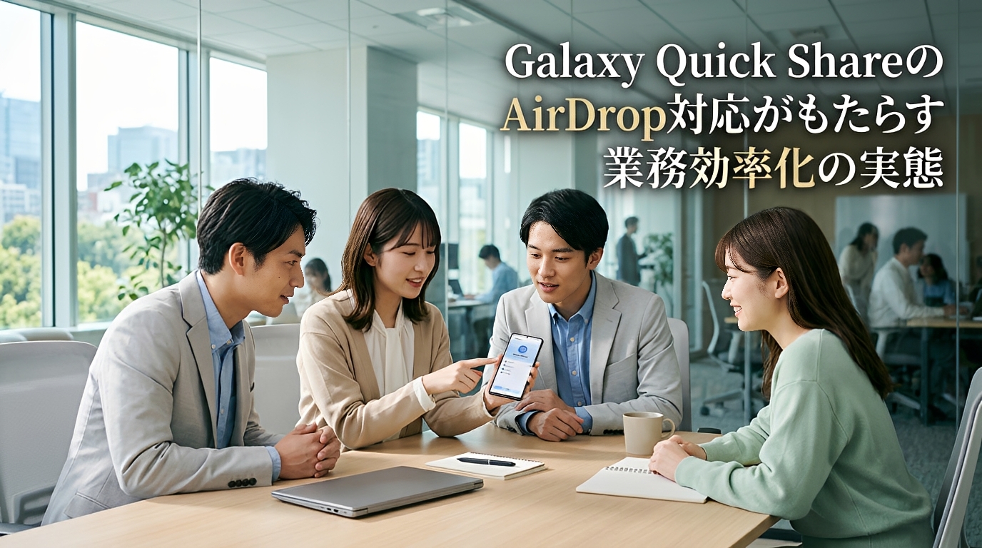 Galaxy Quick ShareのAirDrop対応がもたらす業務効率化の実態