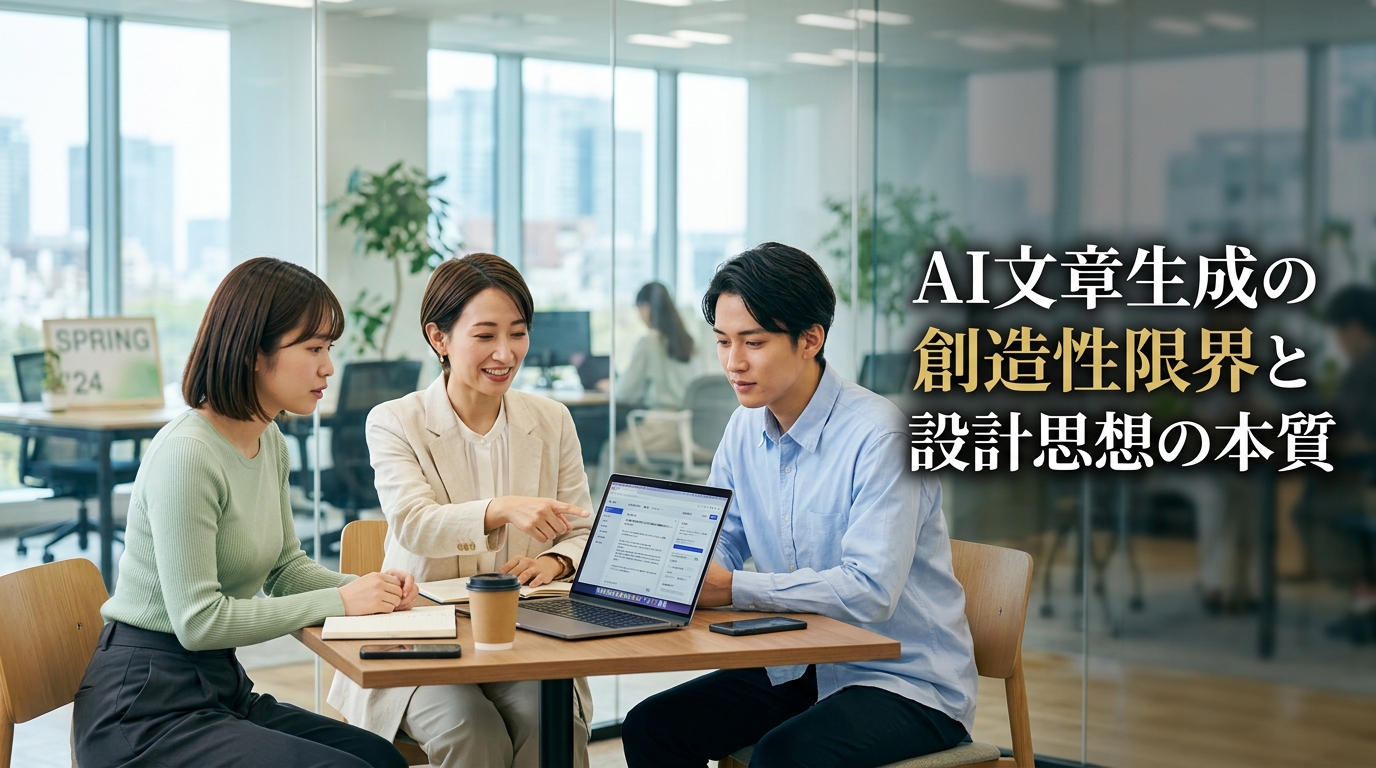 AI文章生成の創造性限界と設計思想の本質