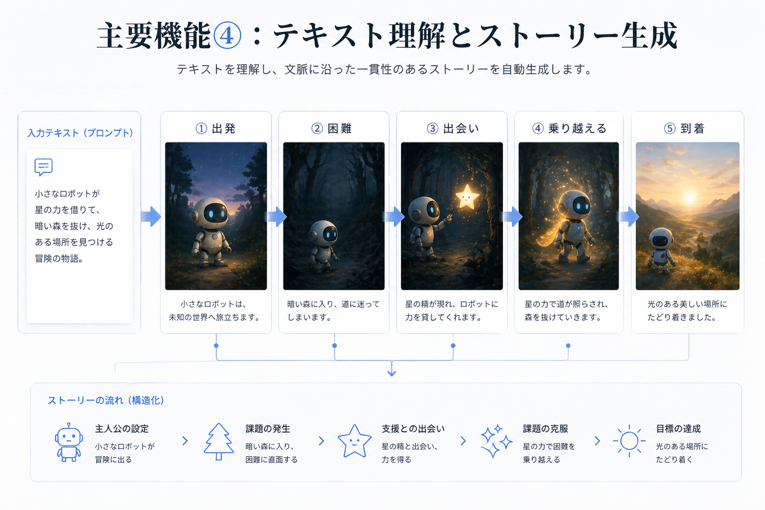 テキスト理解とストーリー生成