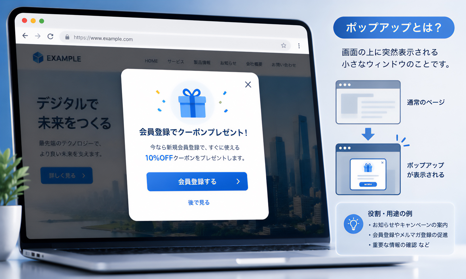 ポップアップ
