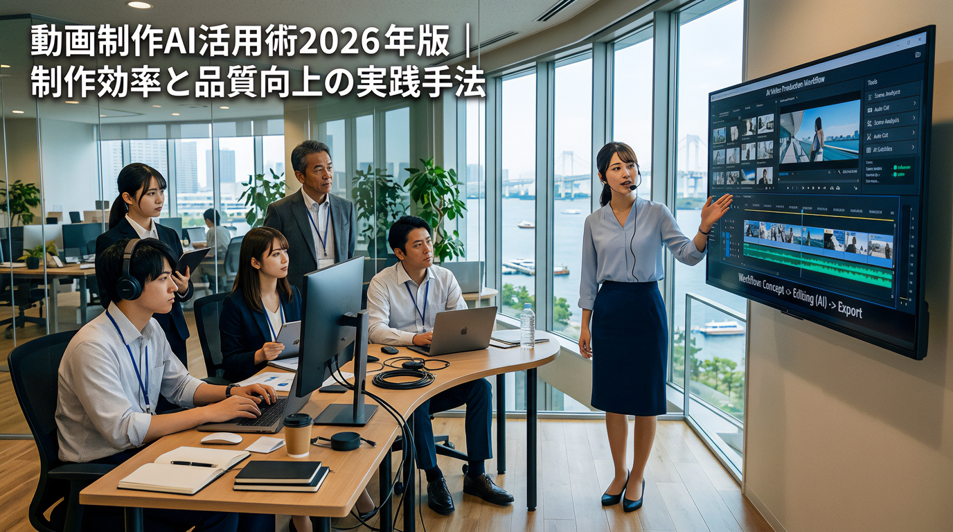 動画制作AI活用術2026年版｜制作効率と品質向上の実践手法