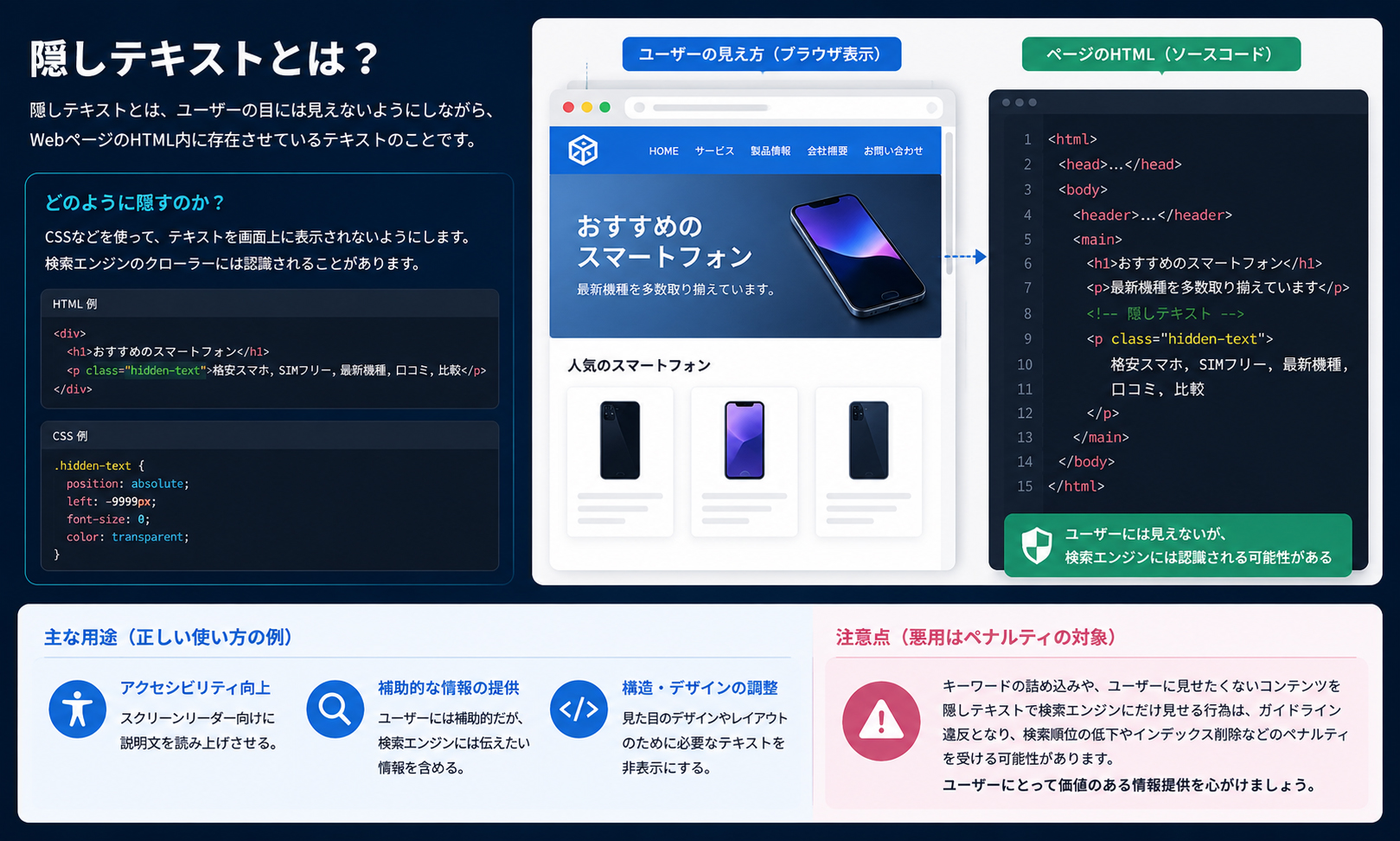 隠しテキスト